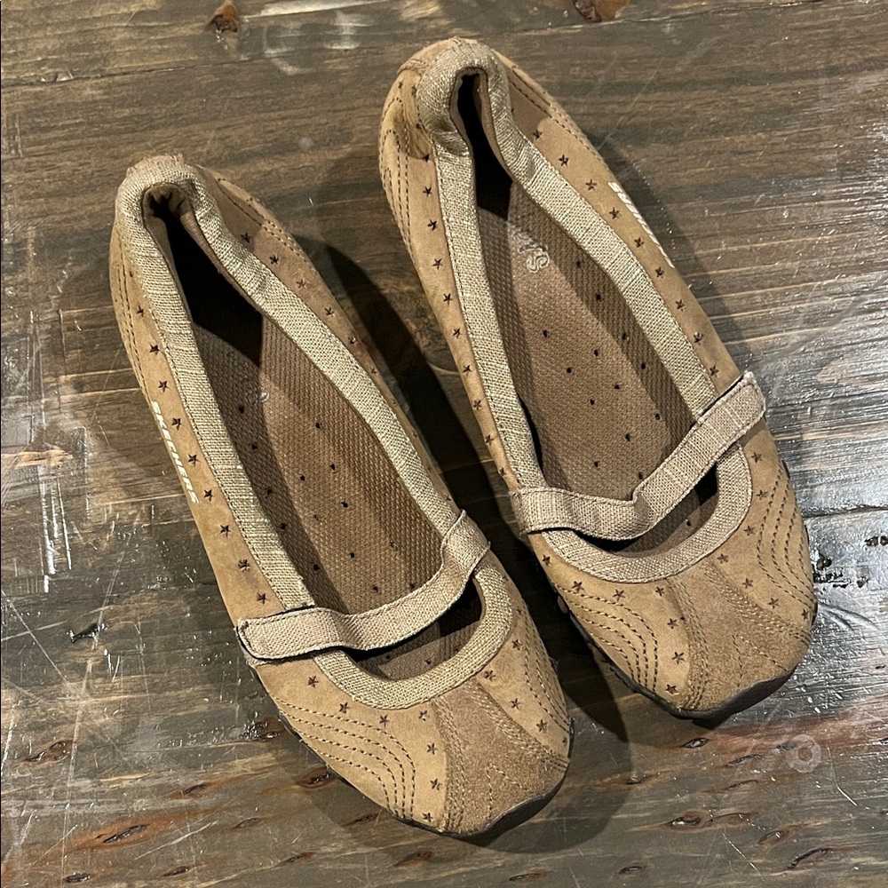 Tan Suede Women's Flats